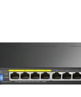 Суич Cudy GS1008P 8-портов Gigabit PoE+ Switch60W неуправляем