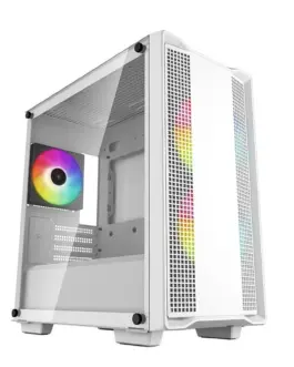 DeepCool кутия Case mATX - CC360 A-RGB White