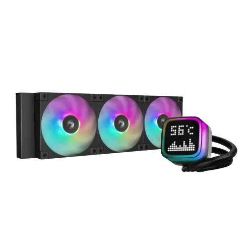 DeepCool водно охлаждане Water Cooling LP360 - LCD Screen A-RGB