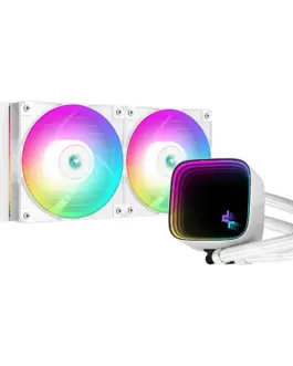 DeepCool водно охлаждане Water Cooling LS520 SE White - Addressable RGB Infinity mirror design -