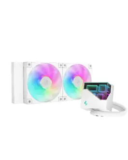 DeepCool водно охлаждане Water Cooling LT240 WH - Addressable RGB Infinity mirror design -