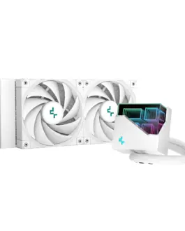 DeepCool водно охлаждане Water Cooling LT520 White - Addressable RGB Infinity mirror design -