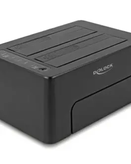 Alternative view of Външна докинг станция Delock, За 2 x SATA HDD / SSD, USB-C