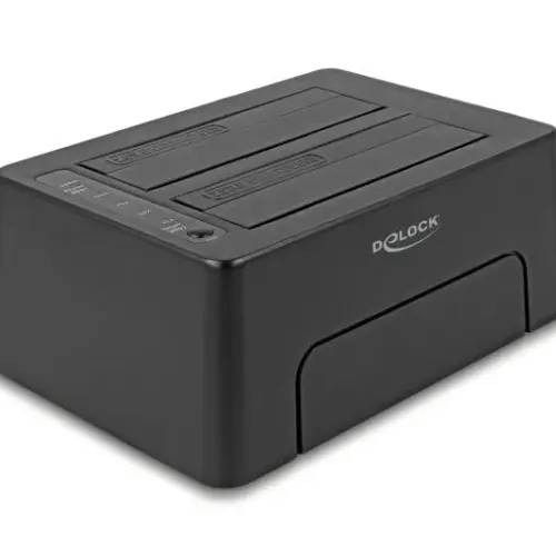 Alternative view of Външна докинг станция Delock, За 2 x SATA HDD / SSD, USB-C
