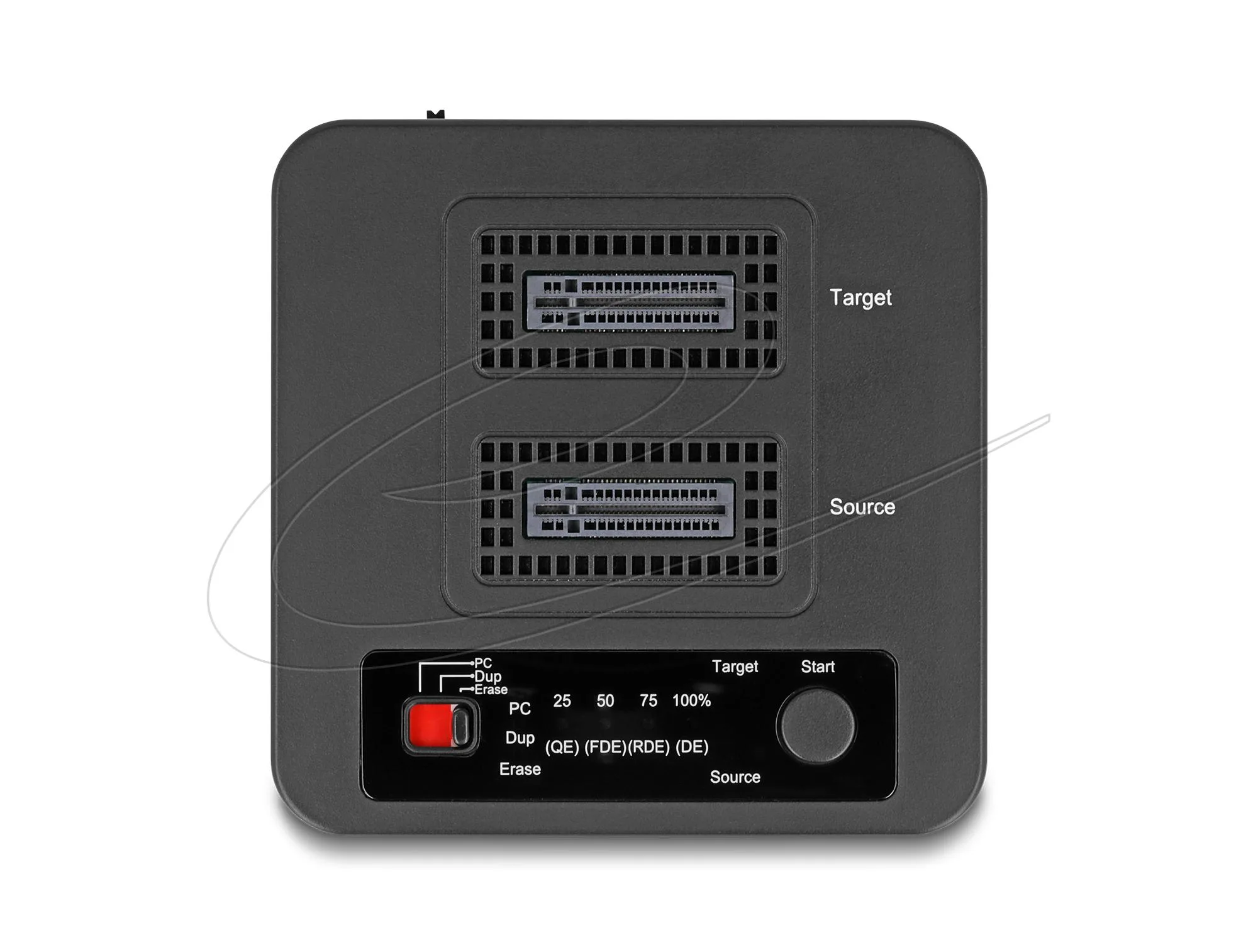 Delock M.2 Докинг станция за 2 x M.2 NVMe, клониране,изтриване, до 20 Gbps, USB-C, адаптер - Image 2