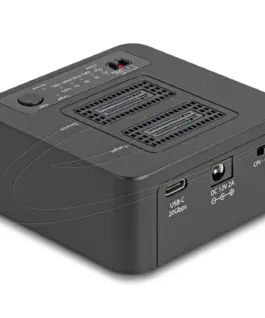 Delock M.2 Докинг станция за 2 x M.2 NVMe клониранеизтриване до 20 Gbps USB-C