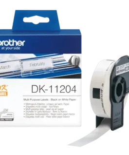 ЛЕНТА ЗА ЕТИКЕТНИ ПРИНТЕРИ BROTHER ТИП QL - MULTI PURPOSE LABEL - 17 mm x 54 mm x 400 - DK11204 (DK-11204) - PN LB-11204