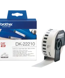 ЛЕНТА ЗА ЕТИКЕТНИ ПРИНТЕРИ BROTHER ТИП QL - CONTINUOUS PAPER TAPE - 29 mm x 3048 m - PN DK-22210