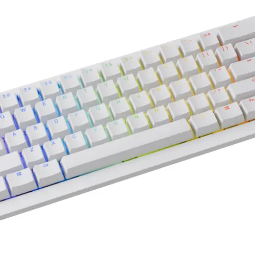 Ducky професионална геймърска механична клавиатура Professional Gaming Mechanical Keyboard One X Mini Wireless White – Ducky AI Switches