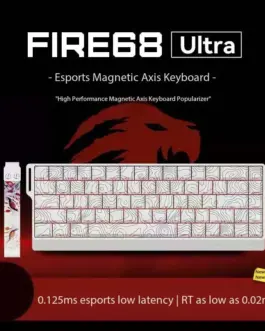 Alternative view of Madlions професионална геймърска механична клавиатура Professional Gaming Mechanical Keyboard FIRE 68 ULTRA - 8K, Gateron Magnetic Jade Switches - White Counto