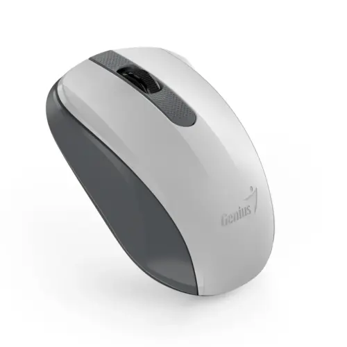 Genius безжина безшумна мишка Wireless Silent Mouse - NX-8008S White+Gray - Silent
