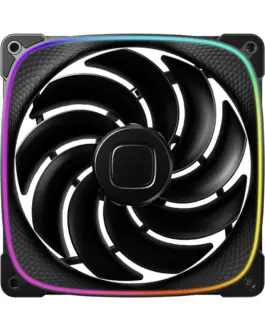 Alternative view of Geometric Future Комплект вентилатори Fan Pack 3-in-1 140 mm, Reversed - Squama 2503RB-14 Black