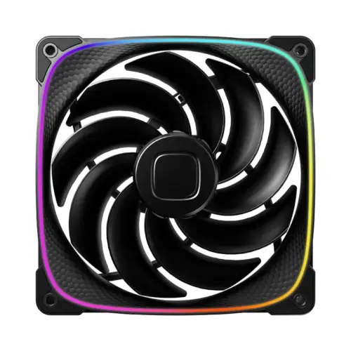 Alternative view of Geometric Future Комплект вентилатори Fan Pack 3-in-1 140 mm, Reversed - Squama 2503RB-14 Black