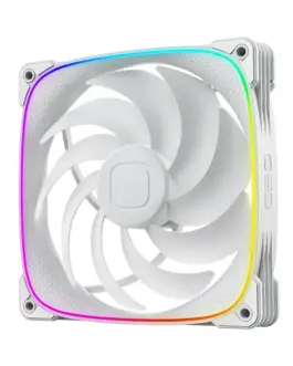 Alternative view of Geometric Future вентилатор Squama 2503W-14, 140mm, ARGB, White