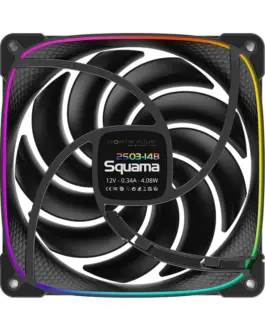 Alternative view of Geometric Future вентилатор Squama 2503B-14, 140mm, ARGB, Black