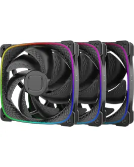 Geometric Future Комплект вентилатори Fan Pack 3-in-1 - Squama 2503B Black