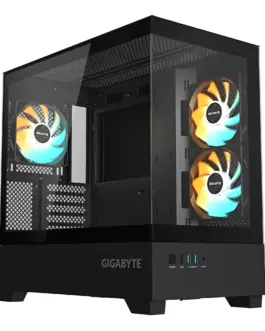 Кутия за компютър GIGABYTE C201 PANORAMIC + 3 ARGB Вентилатора