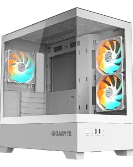 Кутия за компютър GIGABYTE C201 PANORAMIC ICE + 3 ARGB Вентилатора