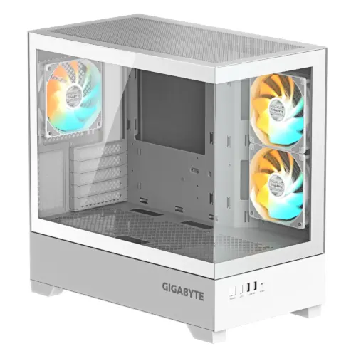 Alternative view of Кутия за компютър GIGABYTE C201 PANORAMIC ICE + 3 ARGB Вентилатора
