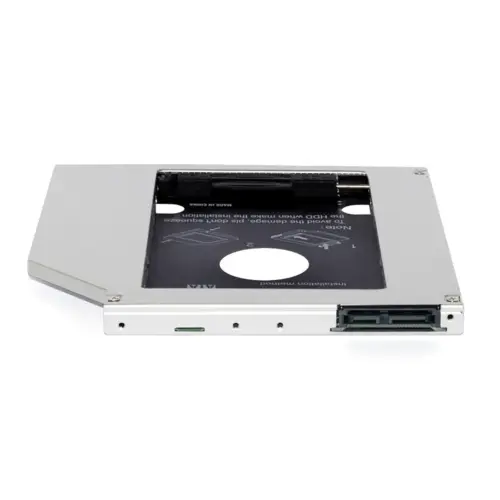 Alternative view of Makki тънко кади за лаптоп Laptop Caddy 9.5mm SATA3 with LED/switch MAKKI-CADDY-95-LS