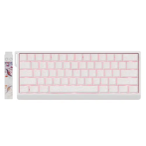 Madlions професионална геймърска механична клавиатура Professional Gaming Mechanical Keyboard MAD 60 PRO - White 8K Gateron Jade Customized