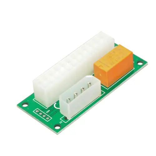 Alternative view of Makki Синхронизатор за две захранвания Mining ATX 24Pin to Molex 4Pin Dual PSU Power Supply Sync Starter - MAKKI-ADD2PSU