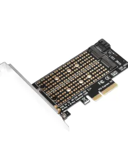 Alternative view of Makki Адаптер M2 SSD NVMe+SATA (M-key+B-key) to PCI Express 3.0 4x adapter - MAKKI-M2-PCIE-2X