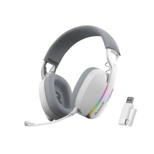 Alternative view of Marvo Геймърски слушалки Gaming Headphones Pulz 70S White - 7.1 RGB - MARVO-HG9086-WH