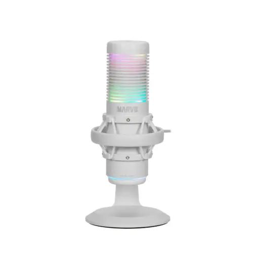 Marvo Геймърски микрофон Gaming USB Microphone Blast 60 White - MIC-07 WH - USB