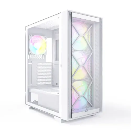Montech кутия AIR 1000 PREMIUM Mid-tower Case TG 2 Front Panels 4x120mm ARGB Fans White