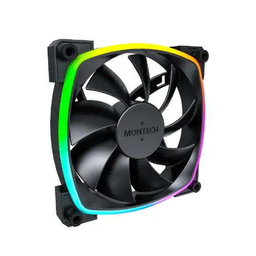 Montech вентилатор AX120 PWM Fan 120mm ARGB Black