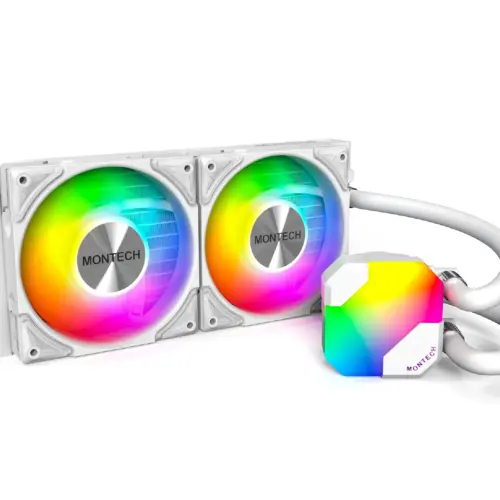Montech водно охлаждане Hyper Flow ARGB 240 CPU Liquid Cooler White