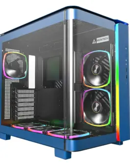 Montech кутия KING 95 Pro Dual Chamber Mid-tower Case 6 ARGB Fans 2 Front Panels Prussian