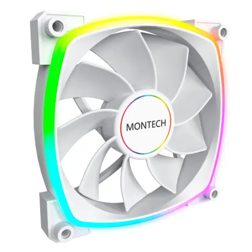 Montech вентилатор RX140 PWM REVERSE Fan 140mm ARGB White