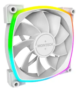 Montech вентилатор RX120 PWM REVERSE Fan 120mm ARGB White