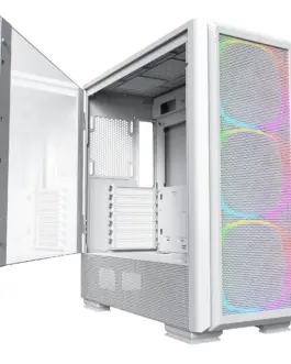 Montech кутия SKY TWO GX Mid-tower Case TG 3x140mm ARGB Fans White