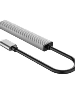 Alternative view of Orico хъб USB3.0/2.0 HUB 3 port + card reader TYPE C, Aluminum - AH-12F-GY