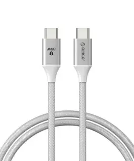 Orico кабел Cable USB C-to-C PD 100W Charging 1.0m White - CDX-100CC-WH