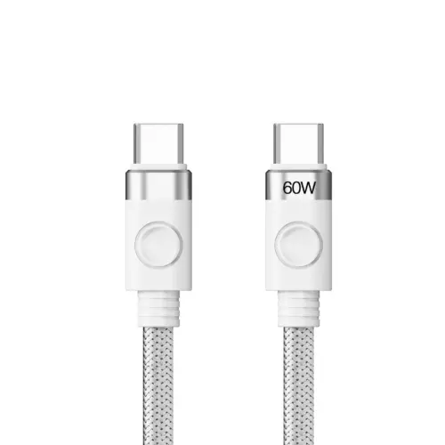 Orico кабел Cable USB C-to-C PD 60W Charging 1.0m White - CDX-60CC-WH