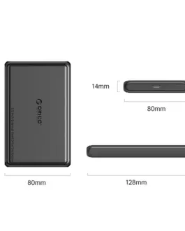 Alternative view of Orico външна кутия за диск Storage - Case - 2.5 inch USB-C/A Black - DDL25-C3-BK