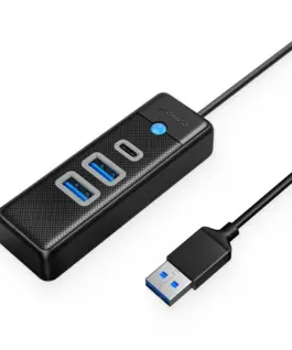 Orico хъб HUB USB3.0 3 port - 2 x USB3.0 1 x Type C Black - PWC2U-U3-015-BK
