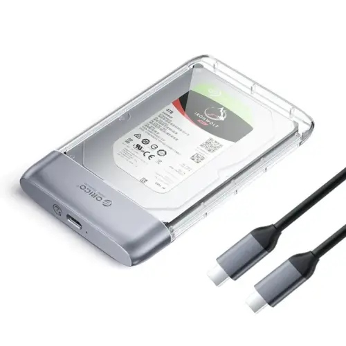 Orico външна кутия за диск Storage - Case - 2.5 inch 5Gbps USB-C Transparent -