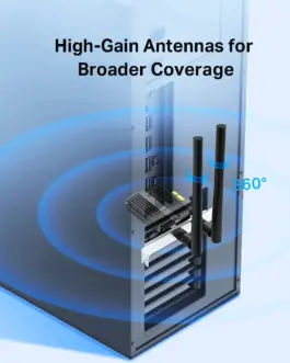 Alternative view of 2-лентов Bluetooth 5.0 Wi-Fi6 PCIe адаптер TP-Link Archer TX50E AX3000