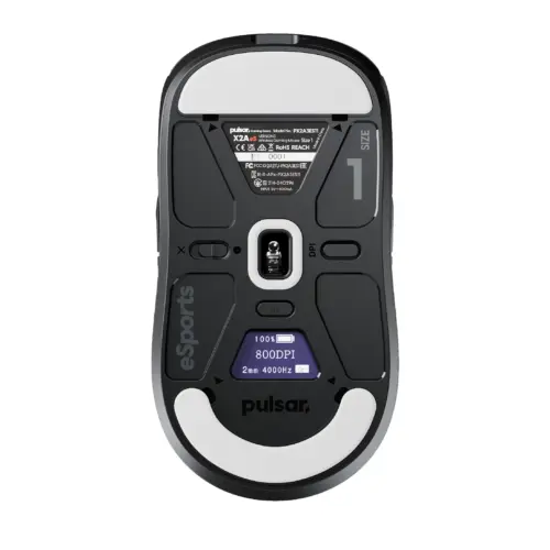 Pulsar професионална геймърска мишка Wireless Gaming Mouse X2A v3 eS Size1 Black 8K