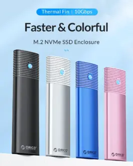 Alternative view of Orico външна кутия за диск Storage - Case - M.2 NVMe M/B key 10 Gbps Blue - PWM2-G2