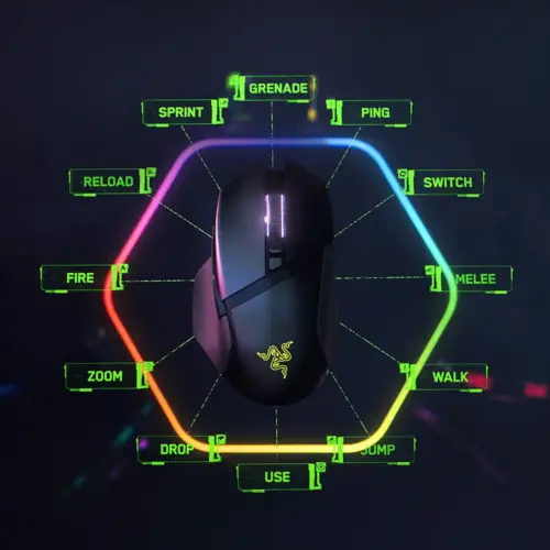 ГЕЙМЪРСКА МИШКА RAZER BASILISK V3 Pro – Безжична / Wireless – 30000 DPI – Black – PN