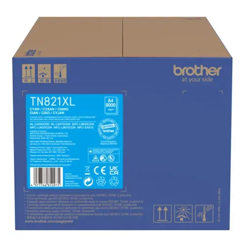 КАСЕТА ЗА BROTHER HL L9430CDN/L9470CDN/L9630CDN/L9670CDN - Cyan - HIGH CAPACITY - PN TN821XLC