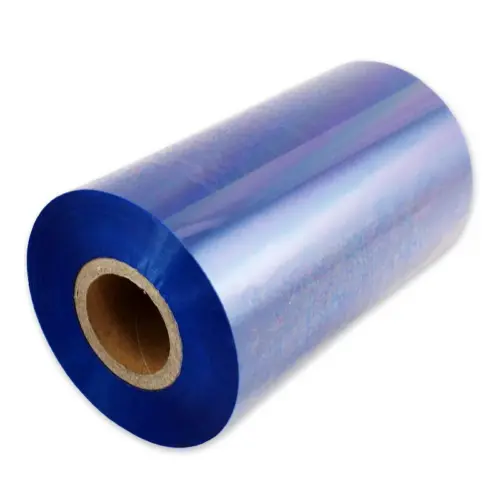 ТЕРМОТРАНСФЕРНА ЛЕНТА - 102 mm x 300 m - РОЛКА 254 мм - WAX - BLUE - PN 6500BLUE - OUTLET -