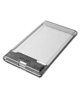 Unitek прозрачна външна кутия за диск Storage Case - DiskGuard Limpid R - 2.5 inch USB 3.0 transparent -