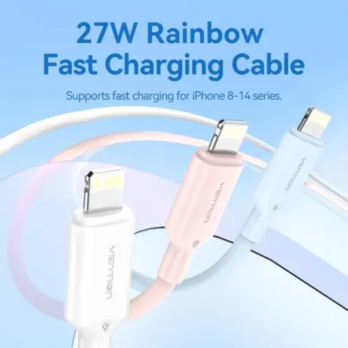 Vention кабел Cable USB 2.0 Type-C to Lighting 1m White – LAKWF
